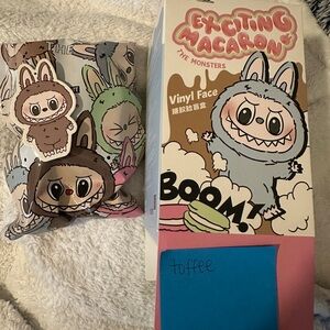 Pop Mart The Monsters Exciting Macaron Toffee Labubu Vinyl Blind Box Pendant